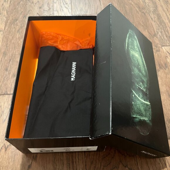 MAGNANNI CESAR PATENT LEATHER CAP TOE black - SIZE 9.5 - Picture 5 of 8